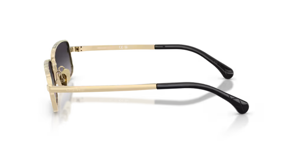 Chanel Eyewear CH4295 Rectangle-Frame Sunglasses — Gold
