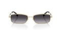 Chanel Eyewear CH4295 Rectangle-Frame Sunglasses — Gold
