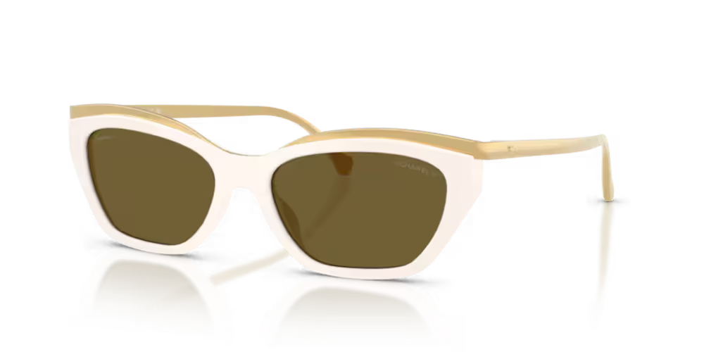 Chanel Eyewear CH4299 Cat-Eye Frame Sunglasses — White