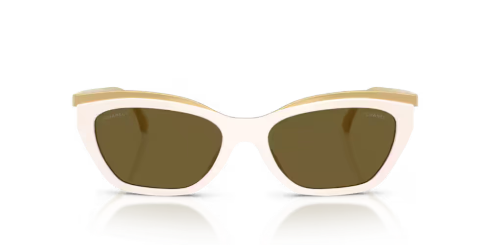 Chanel Eyewear CH4299 Cat-Eye Frame Sunglasses — White