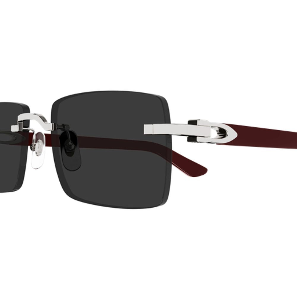 Cartier Eyewear CT0579S Rectangular Sunglasses — Brown