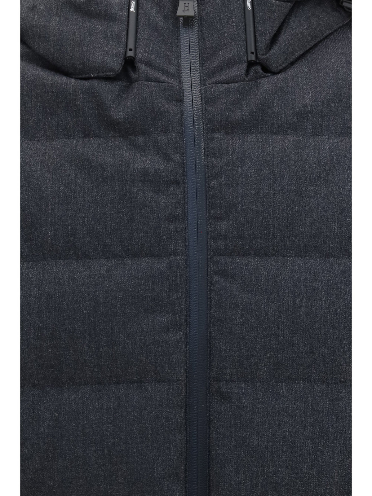 Herno Padded Hooded Down Jacket — Gray