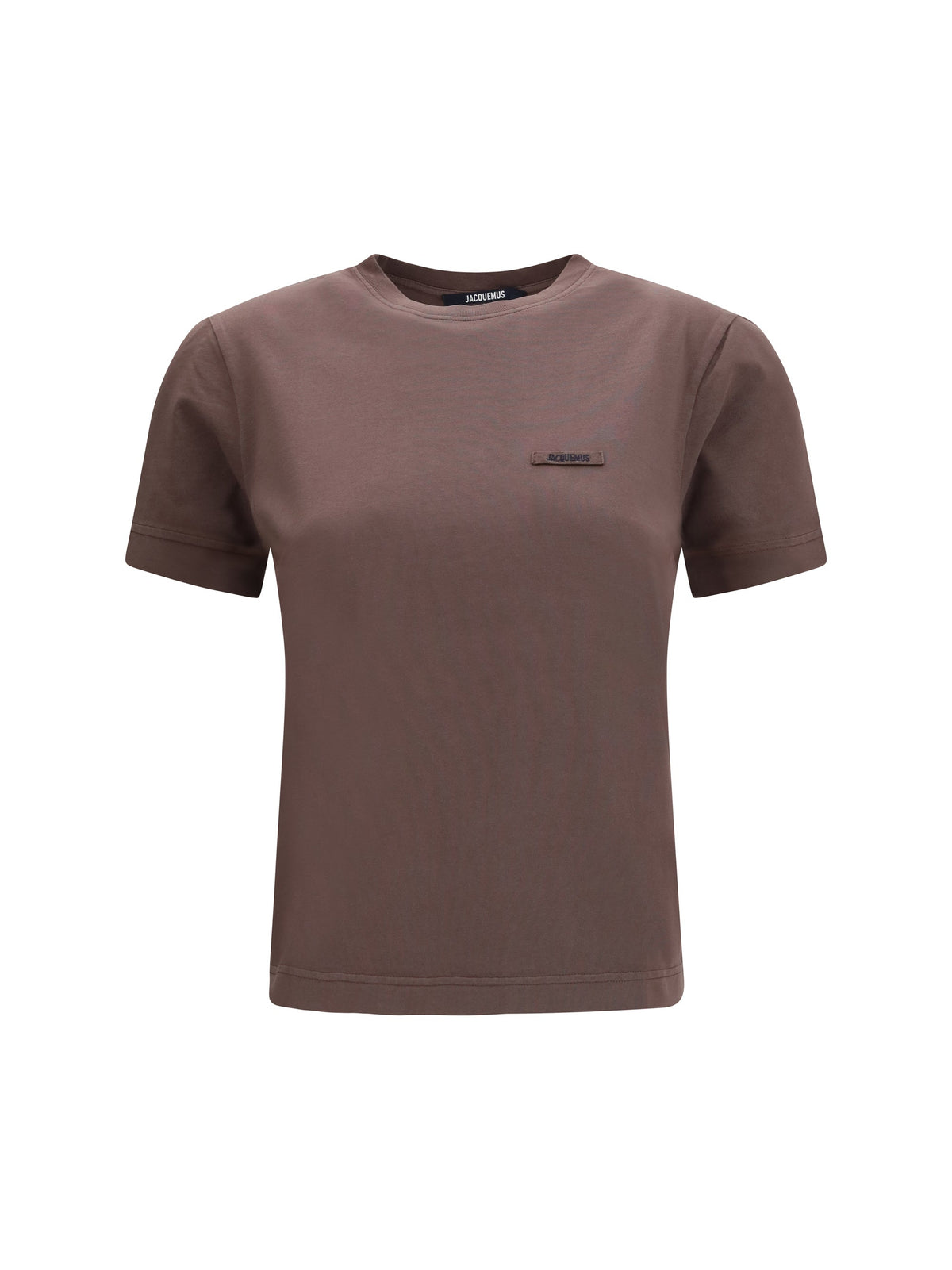 Jacquemus Monogram-Patched T-Shirt — Brown