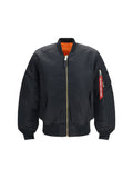 Alpha Industries Flight Nylon Bomber Jacket — Black