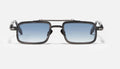 John Dalia DANEC426 Rectangle-Frame Sunglasses — Black