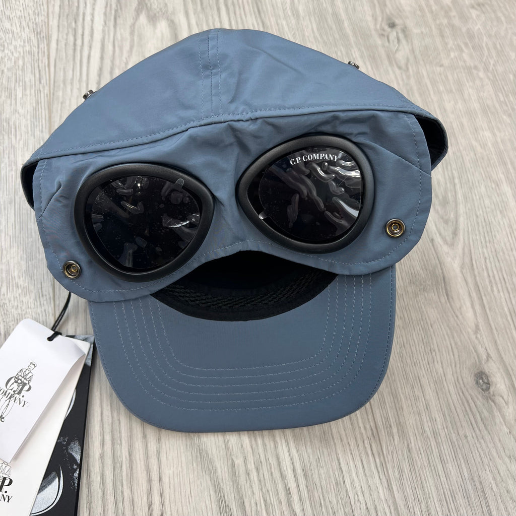 CP Company Goggle Baseball Cap - Orion Blue