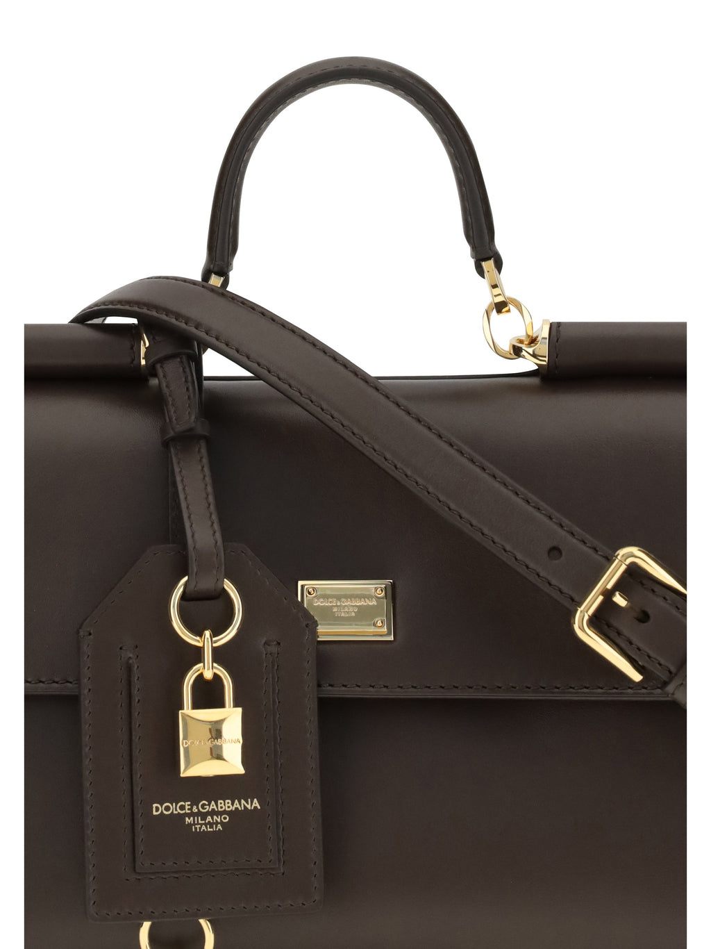Dolce & Gabbana My Sicily Top Handle Bag — Brown