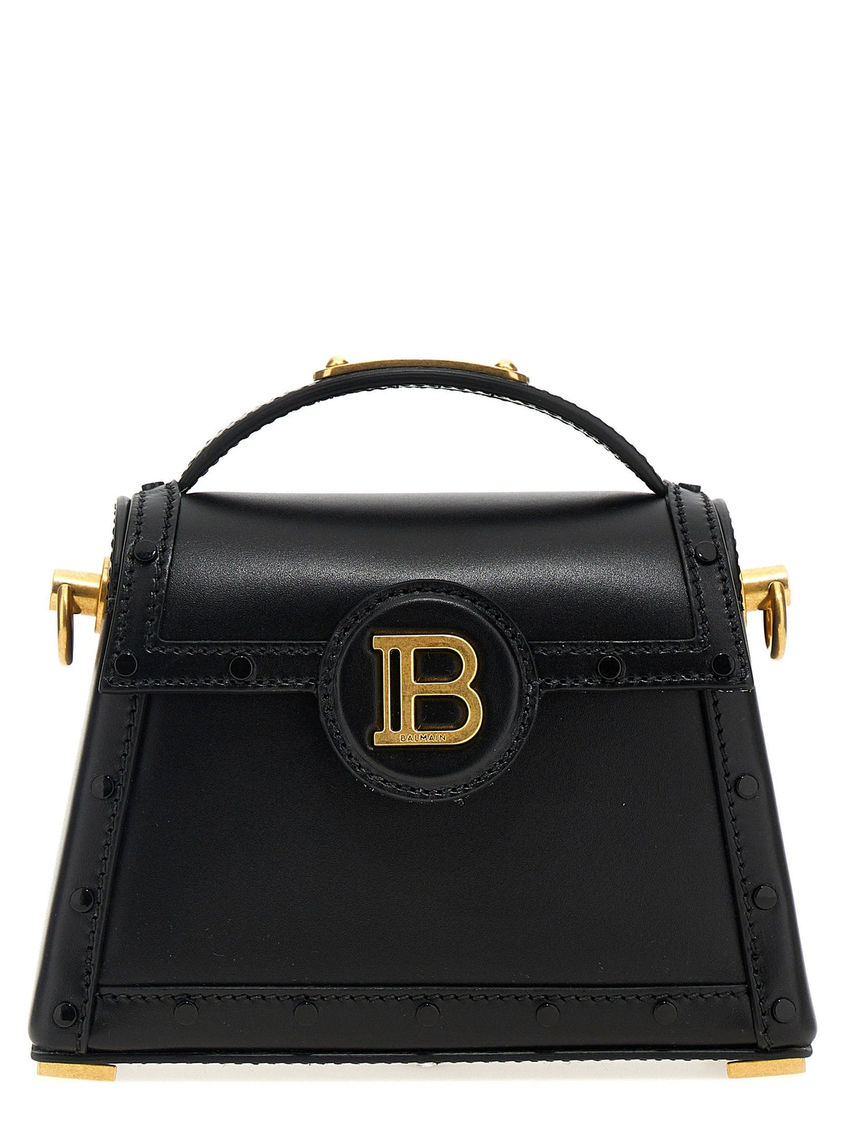 Balmain B-Buzz Dynasty Top Handle Bag — Black
