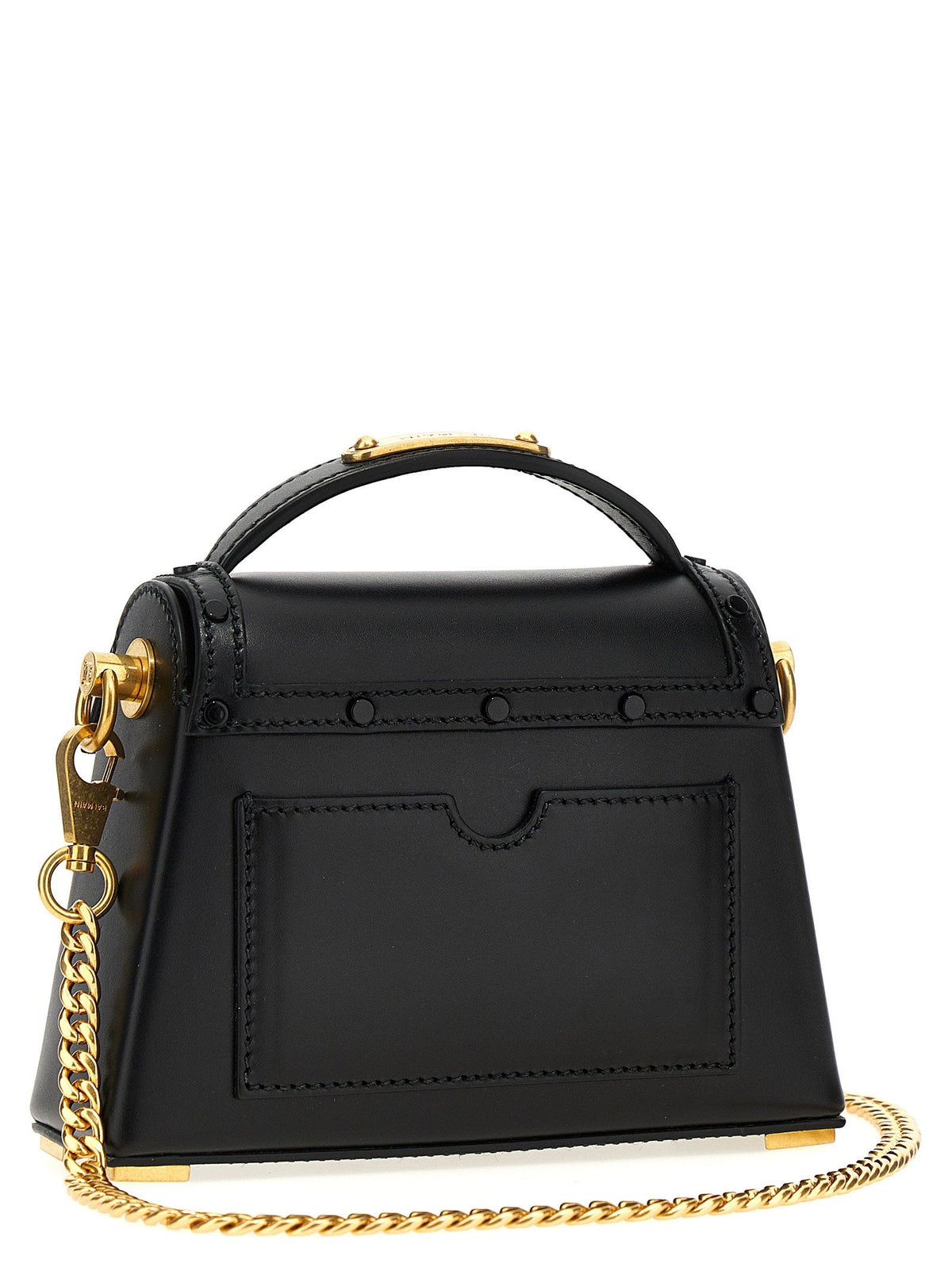 Balmain B-Buzz Dynasty Top Handle Bag — Black
