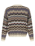 Missoni Multicolor Zigzag Knit Cardigan — Multicolor