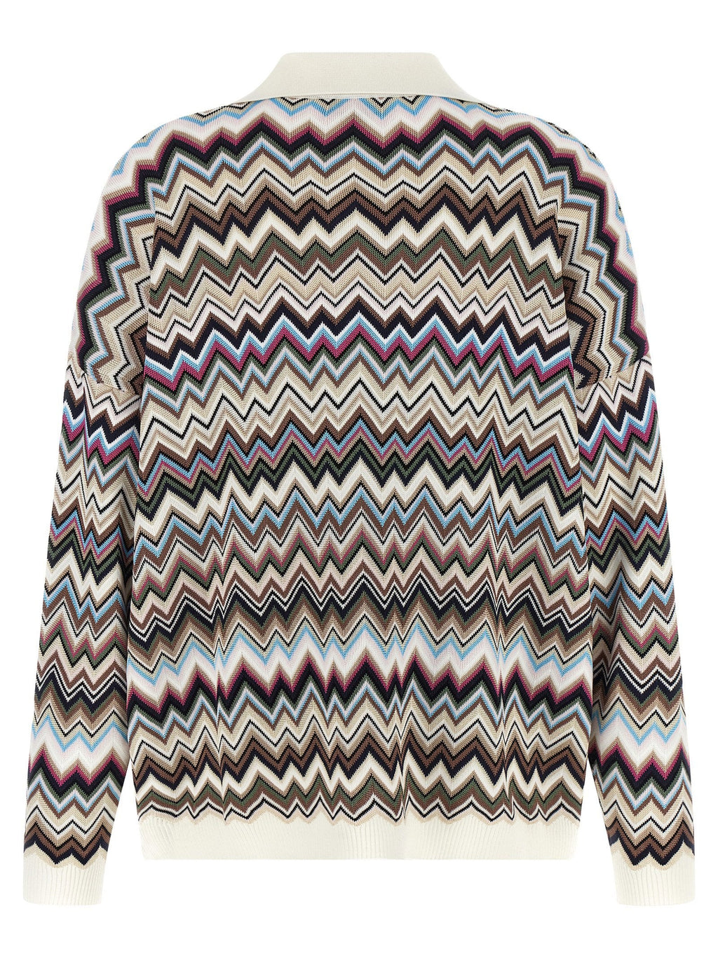 Missoni Multicolor Zigzag Knit Sweater — Multicolor