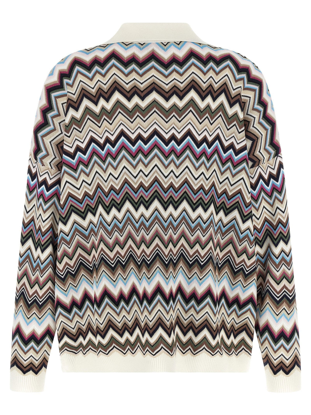 Missoni Multicolor Zigzag Knit Sweater — Multicolor