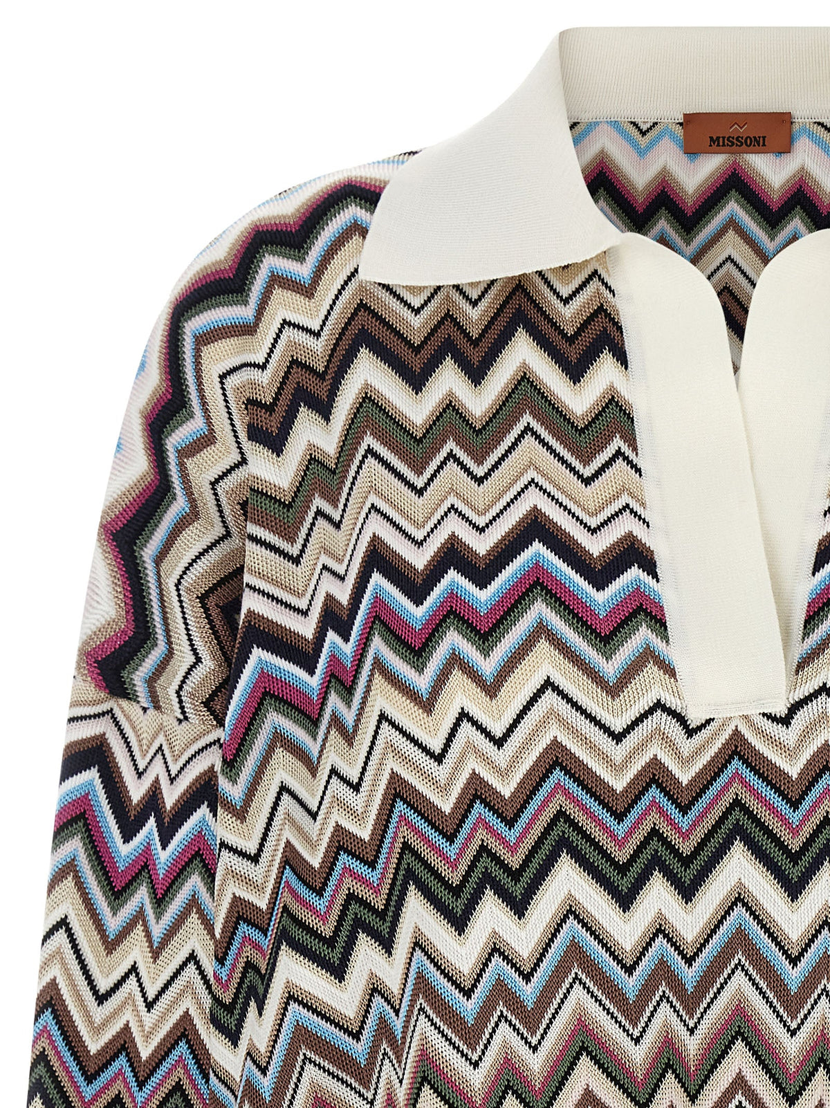 Missoni Multicolor Zigzag Knit Sweater — Multicolor