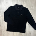 CP Company Piquet Polo Shirt - Black