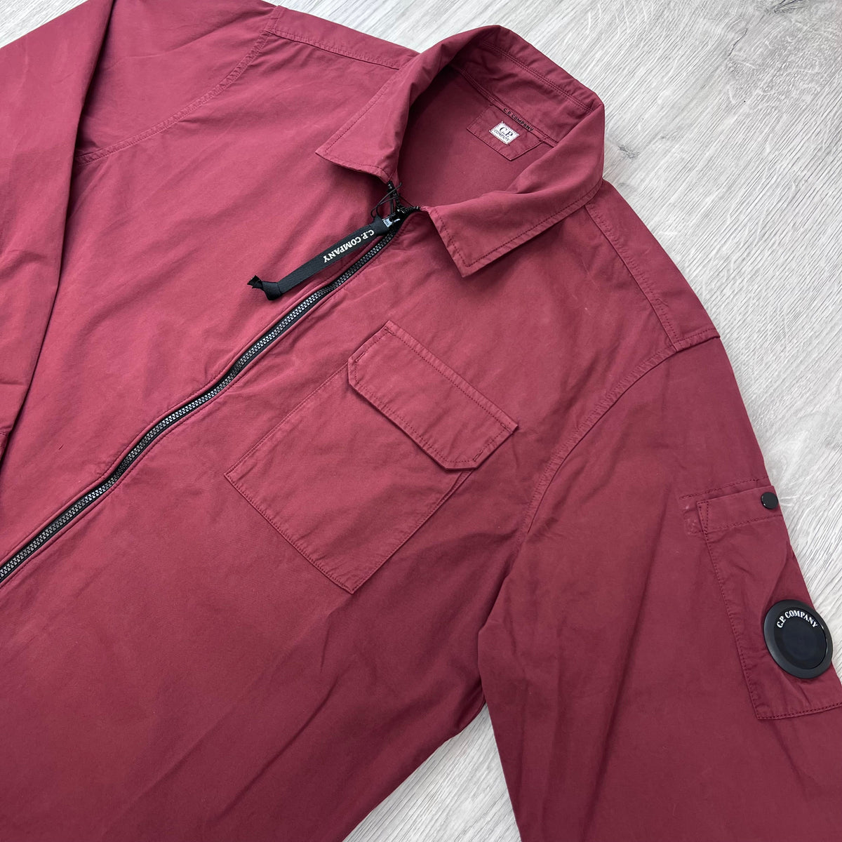 CP Company Zip Overshirt - Andorra Red