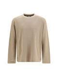 Jacquemus Rond Carré Long-Sleeve T-Shirt — Beige