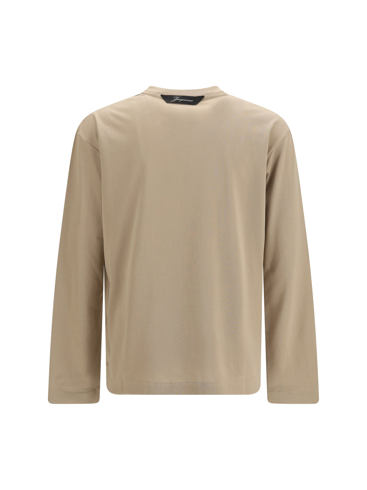 Jacquemus Rond Carré Long-Sleeve T-Shirt — Beige