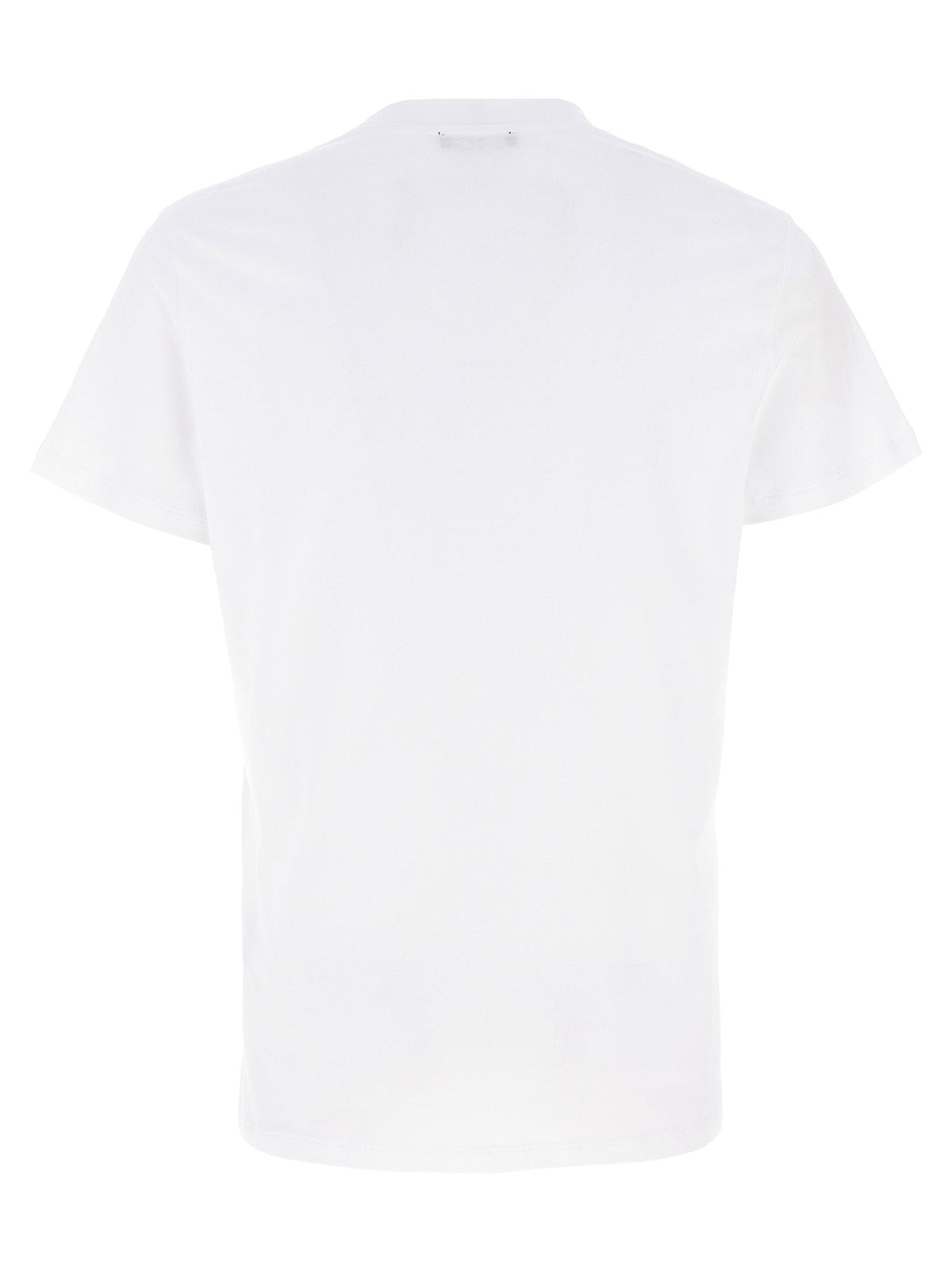 Balmain Logo-Embossed Organic Cotton T-Shirt — White