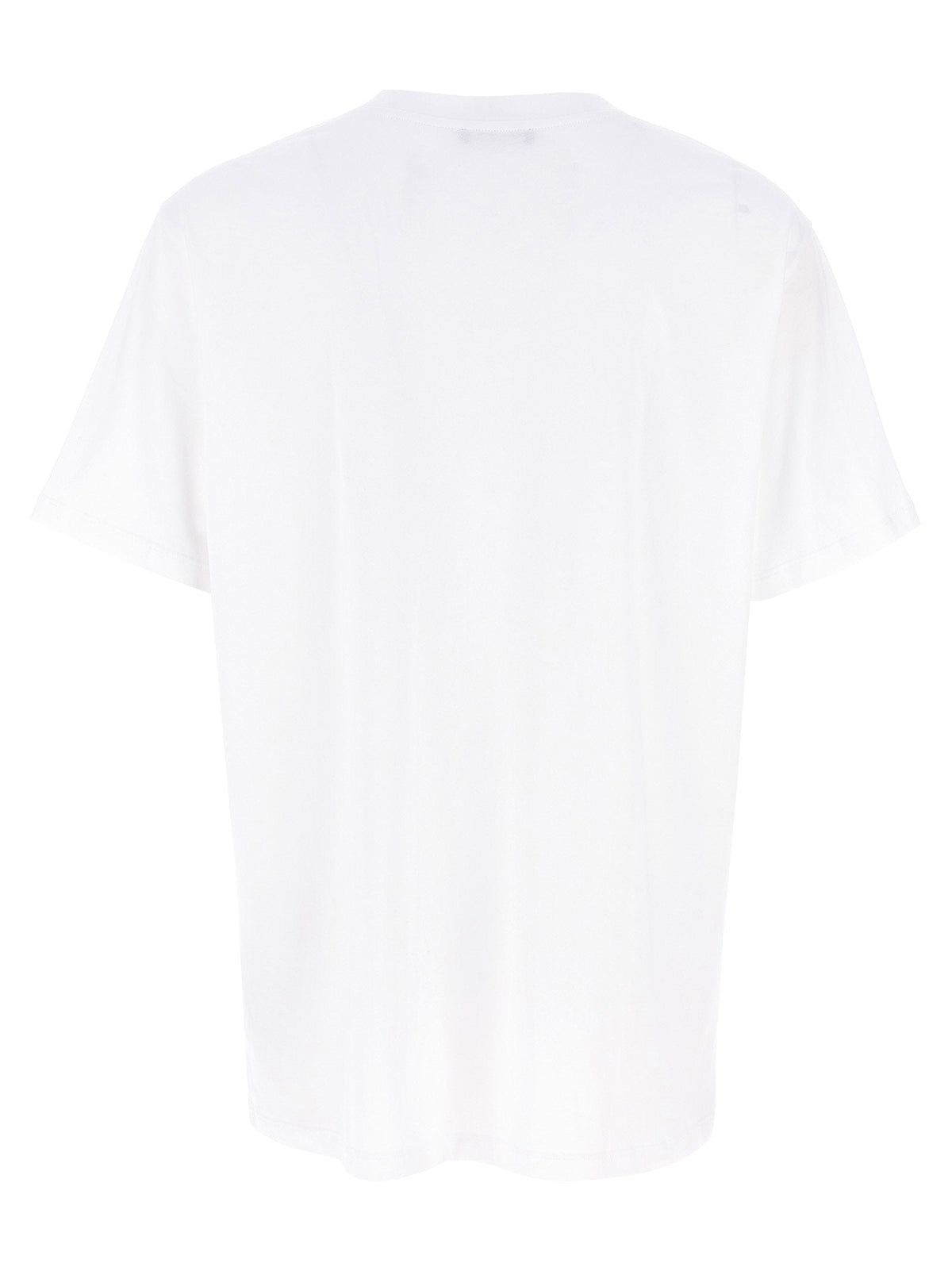 Balmain Embossed Velvet Logo T-shirt — White