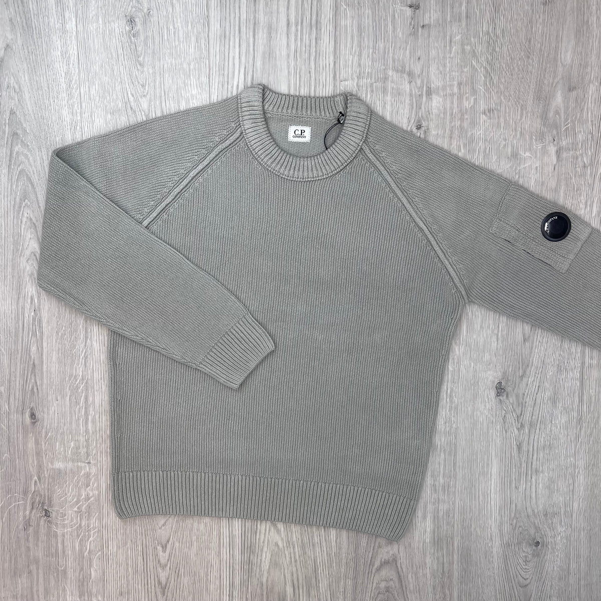 CP Company Chenille Sweatshirt - Flint Grey