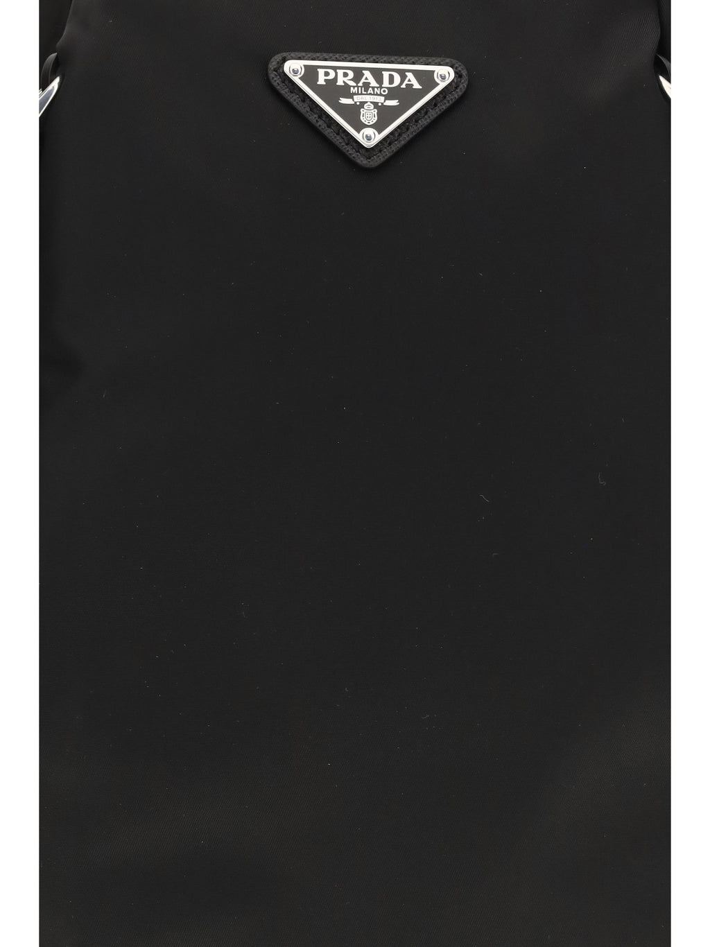 Prada Triangle Logo Backpack — Black