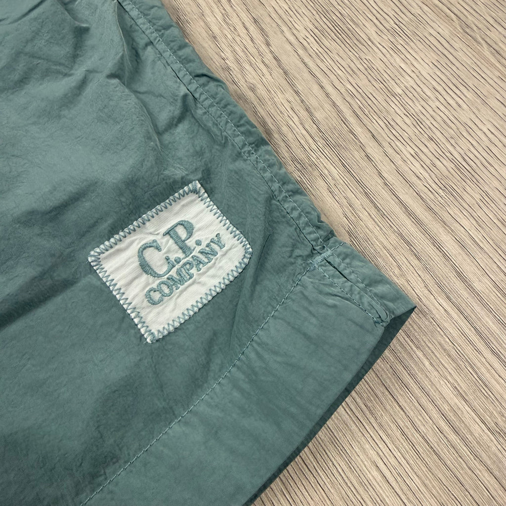 CP Company Chrome Swim Shorts - Silver Blue