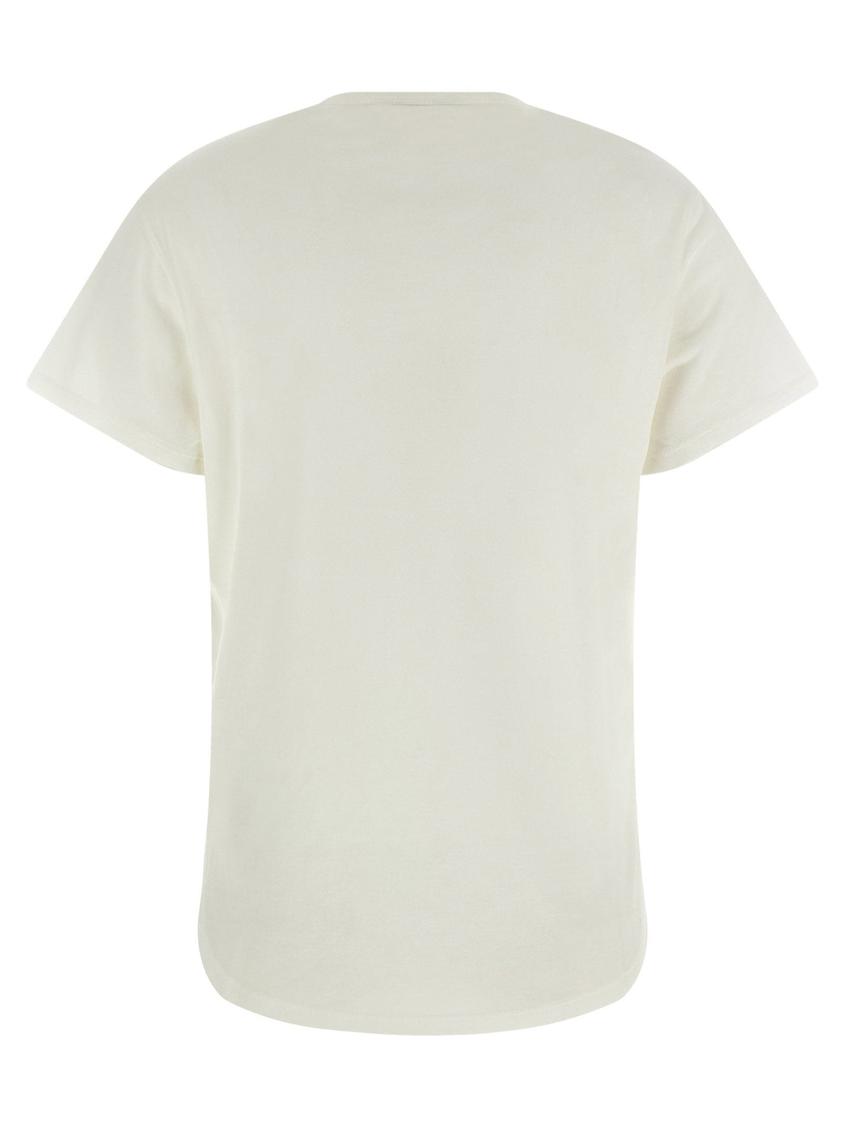 Fendi Logo-Print T-Shirt — Ivory