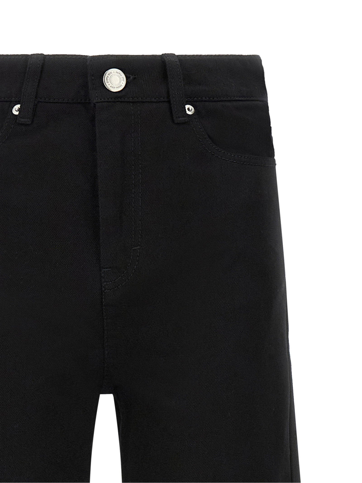 Ami Paris Flared-Leg Cotton Jeans — Black