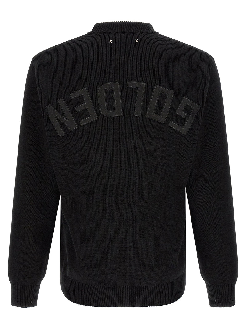 Golden Goose Ribbed Organic Cotton Sweater — Black