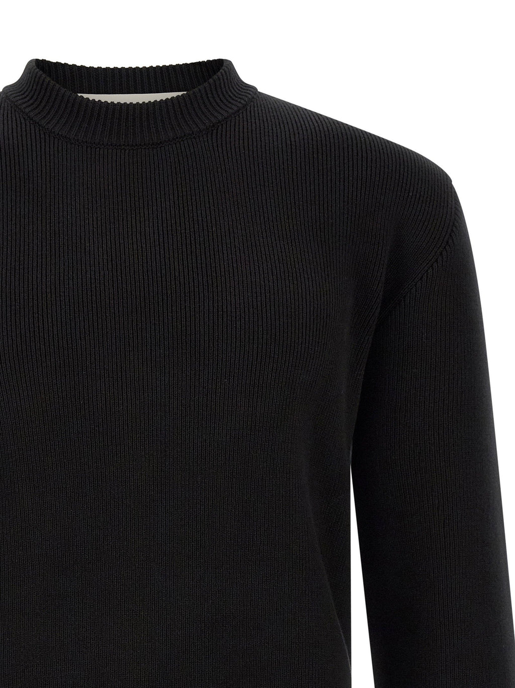 Golden Goose Ribbed Organic Cotton Sweater — Black