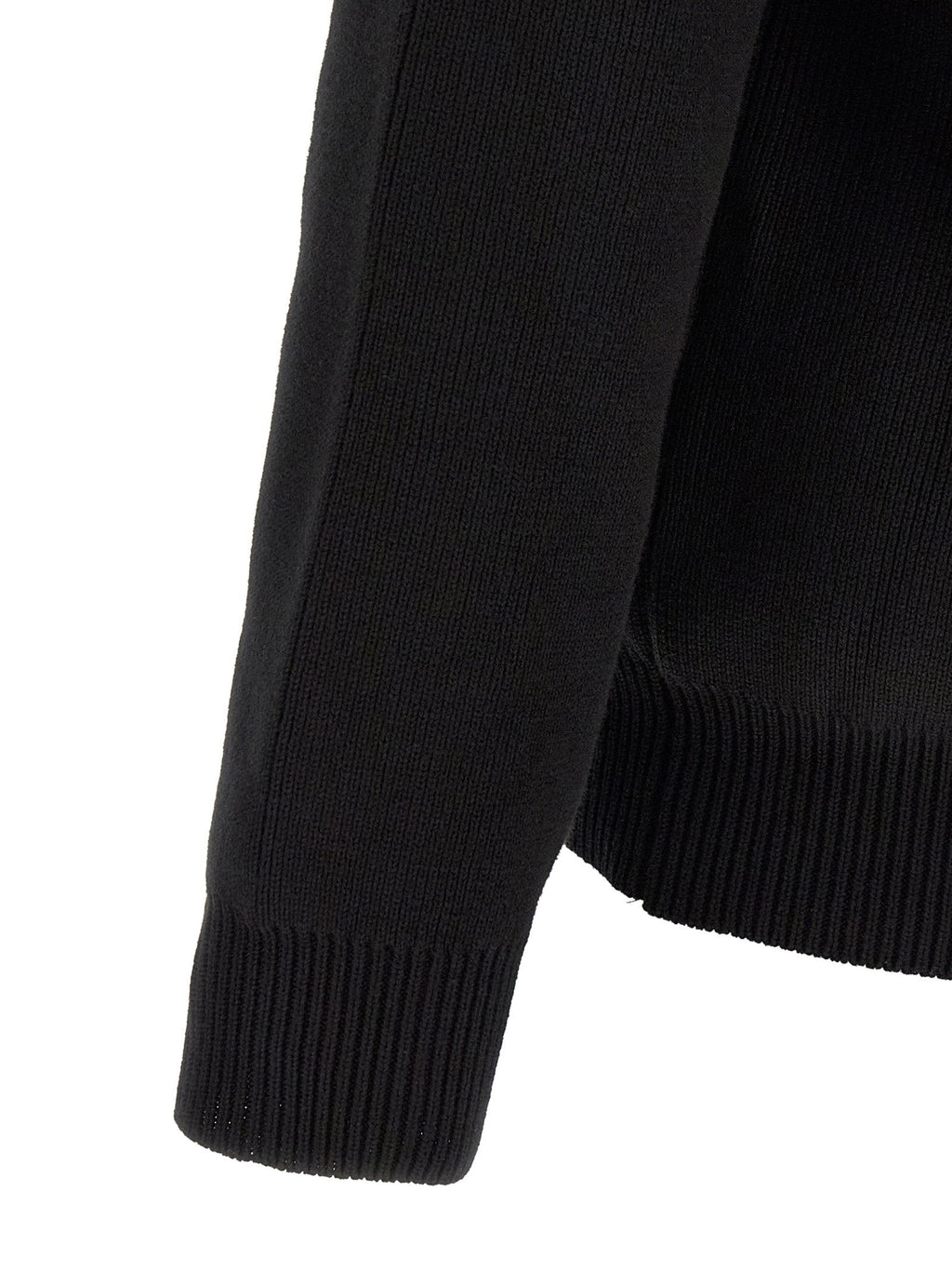 Golden Goose Ribbed Organic Cotton Sweater — Black