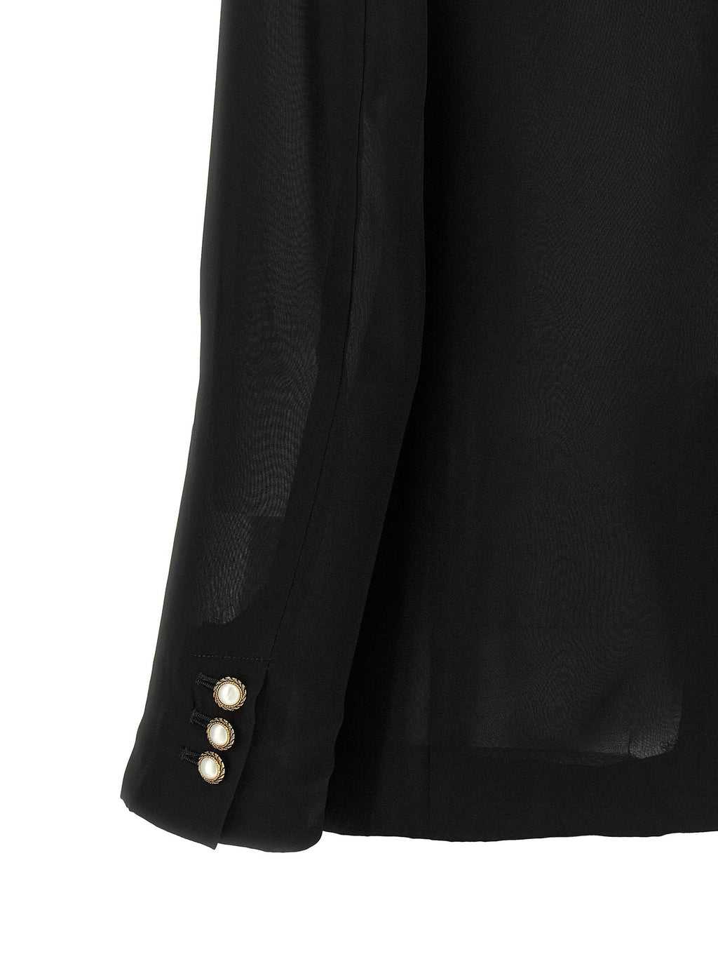 Comme Des Garcons Jewel Button Blazer — Black
