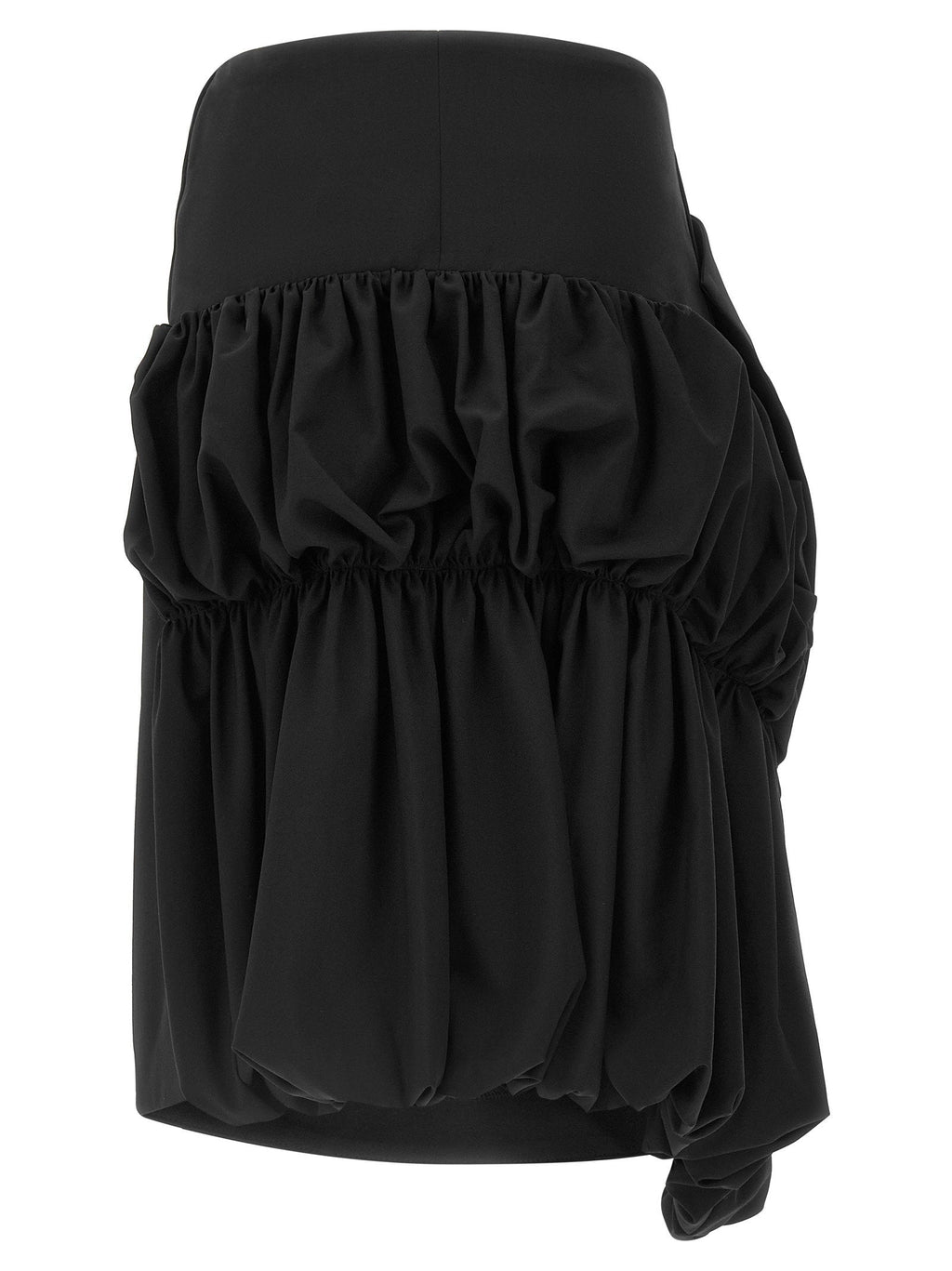 Comme Des Garcons Sculptural Wool Skirt — Black