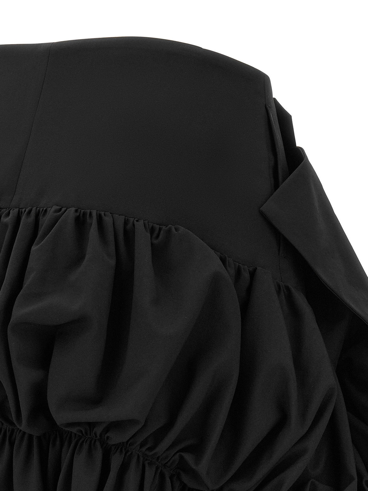 Comme Des Garcons Sculptural Wool Skirt — Black