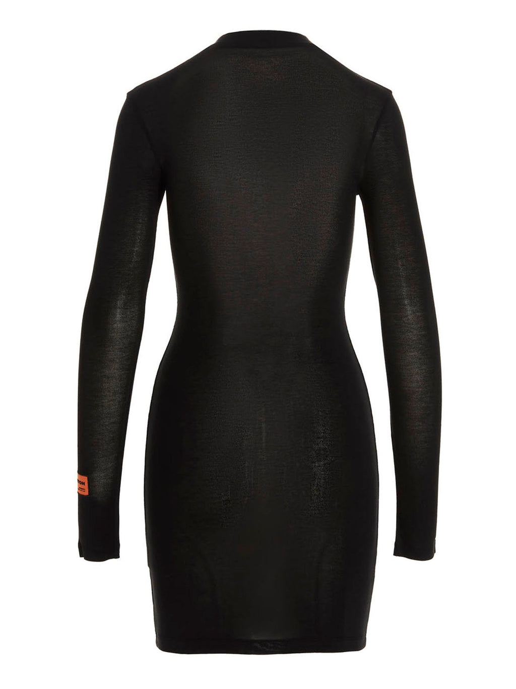Heron Preston Zip-Front Knit Dress — Black