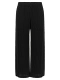 Issey Miyake Hatching Bottoms Trousers — Black
