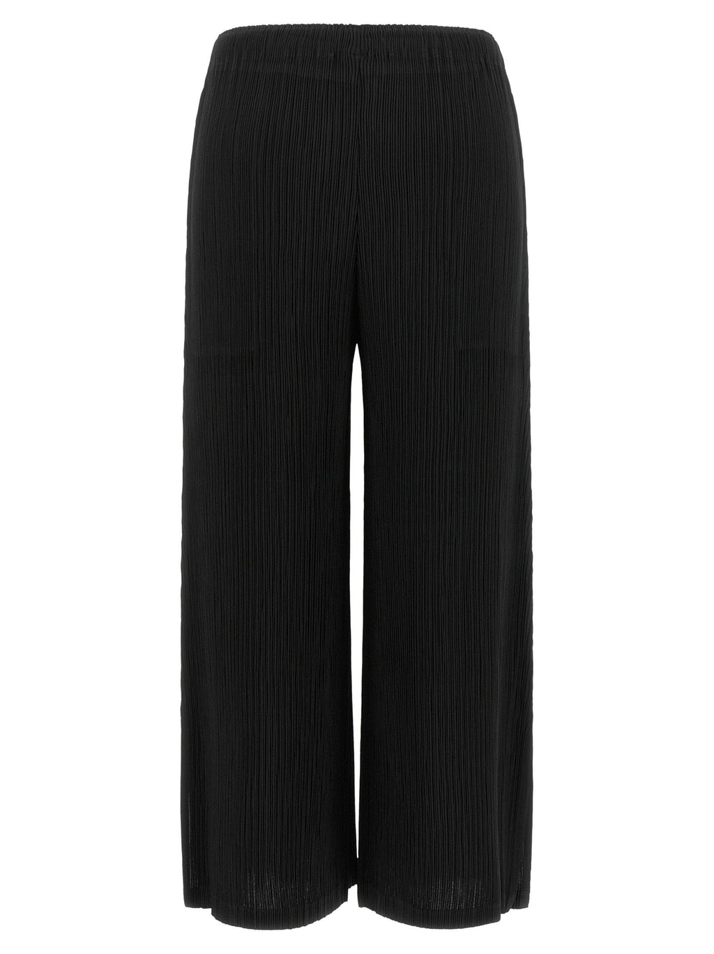 Issey Miyake Hatching Bottoms Trousers — Black