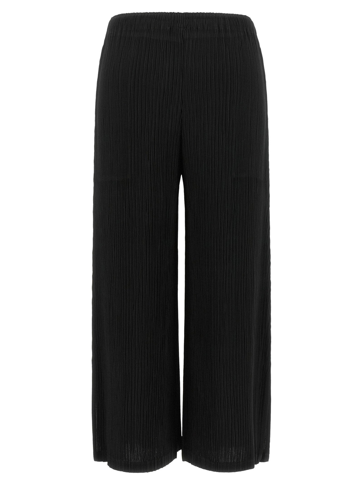 Issey Miyake Hatching Bottoms Trousers — Black