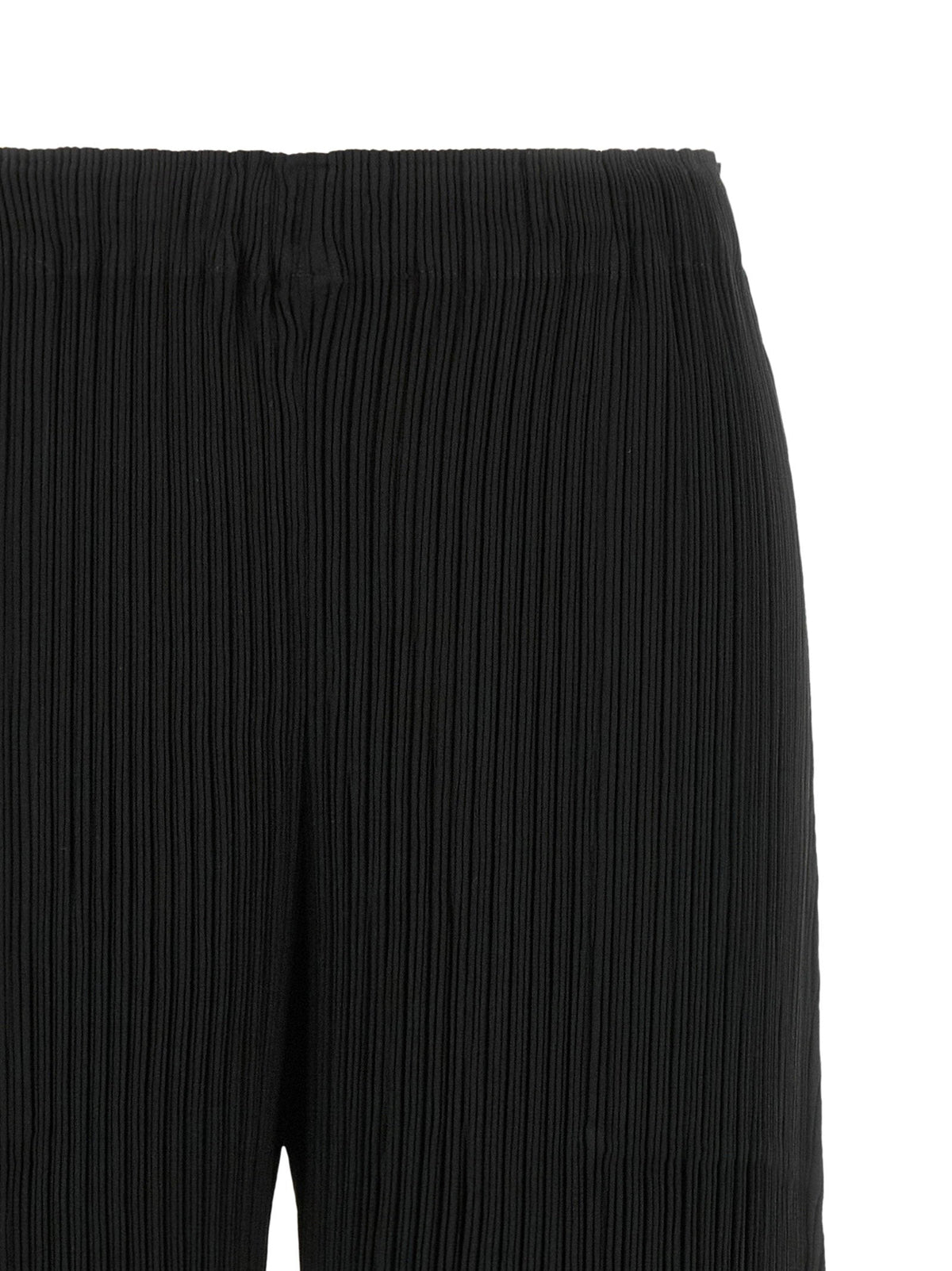 Issey Miyake Hatching Bottoms Trousers — Black
