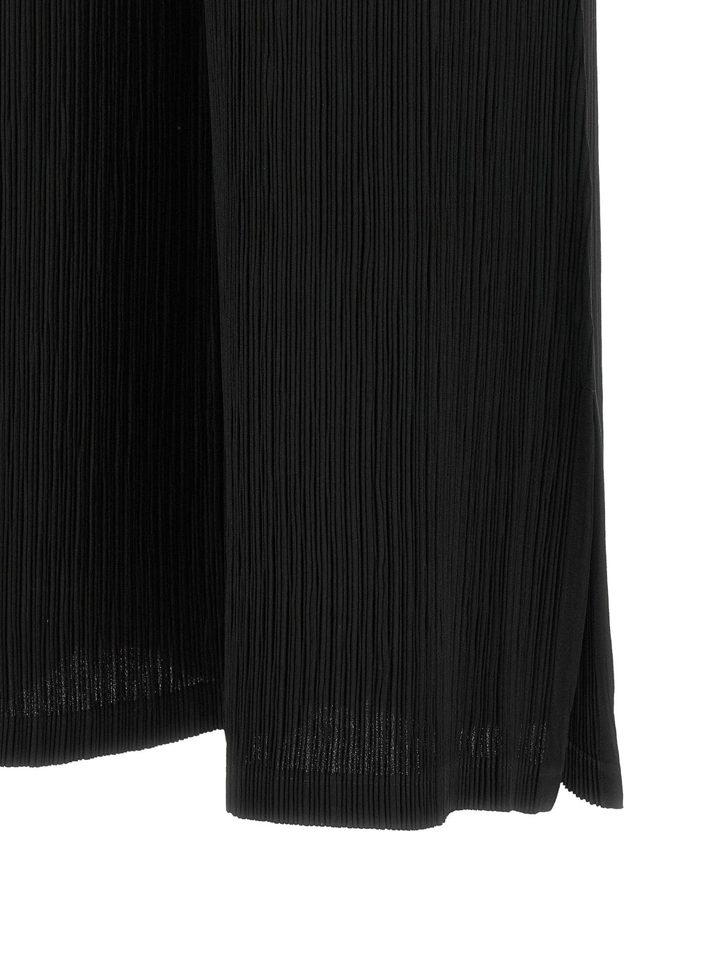 Issey Miyake Hatching Bottoms Trousers — Black