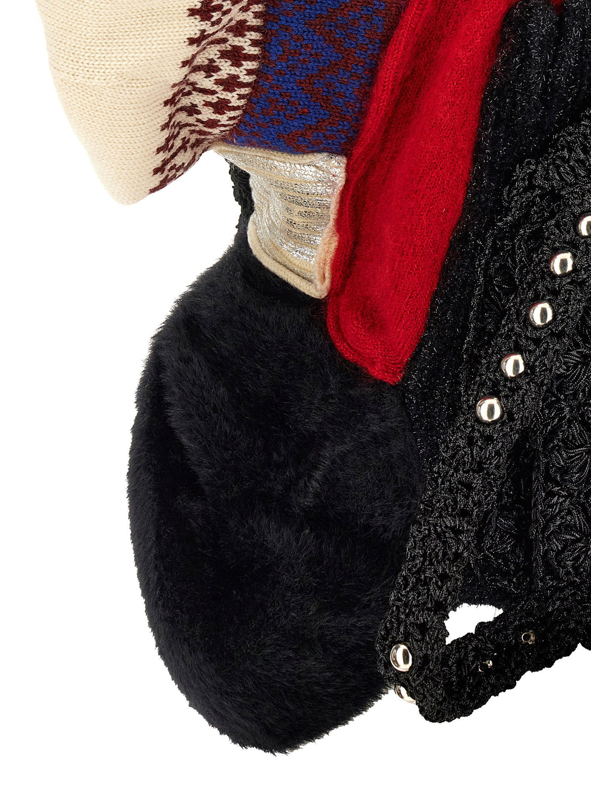 Junya Watanabe Patchwork Jacquard Cardigan — Black