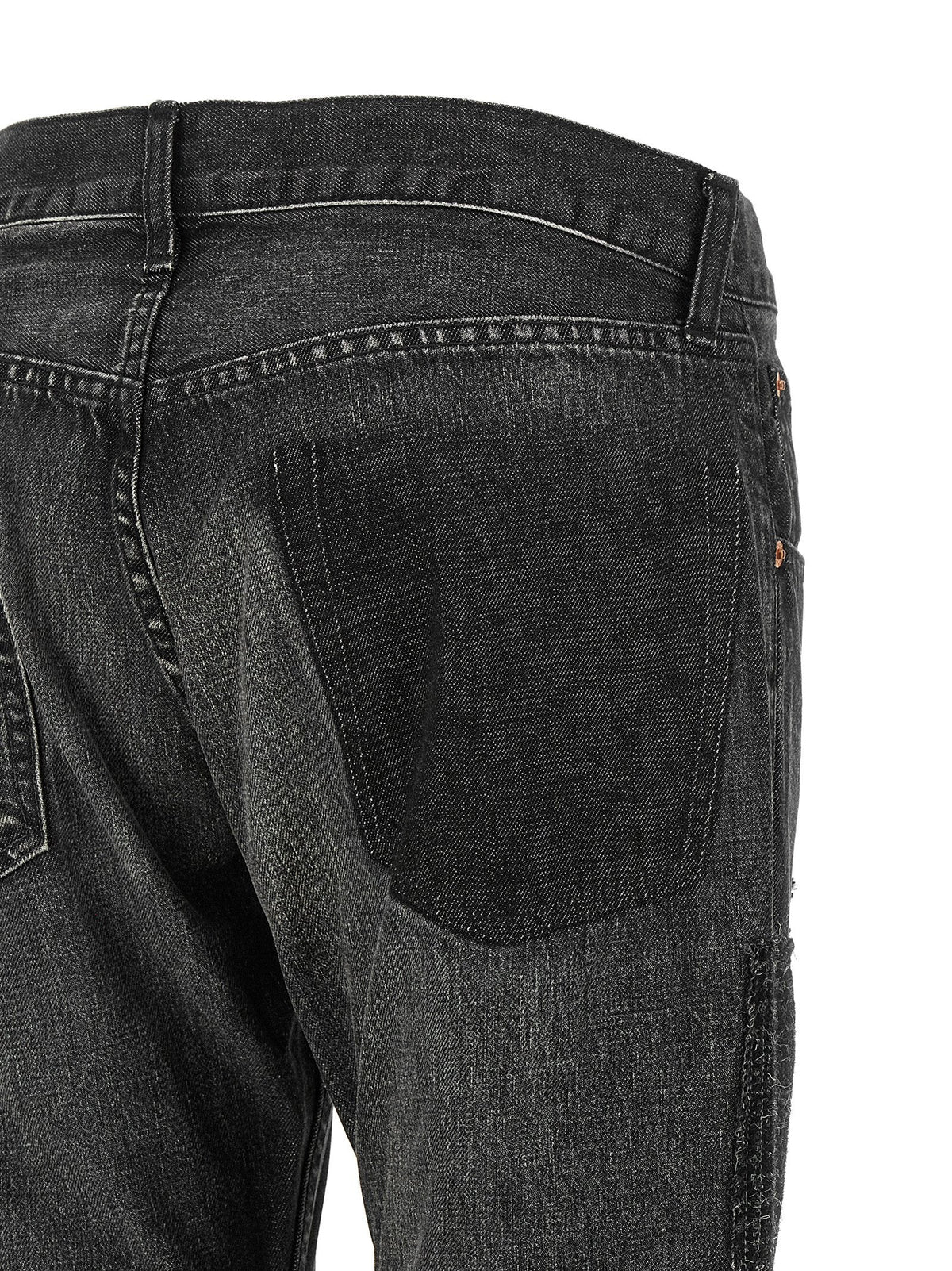 Junya Watanabe Patchwork Deconstructed Jeans — Gray