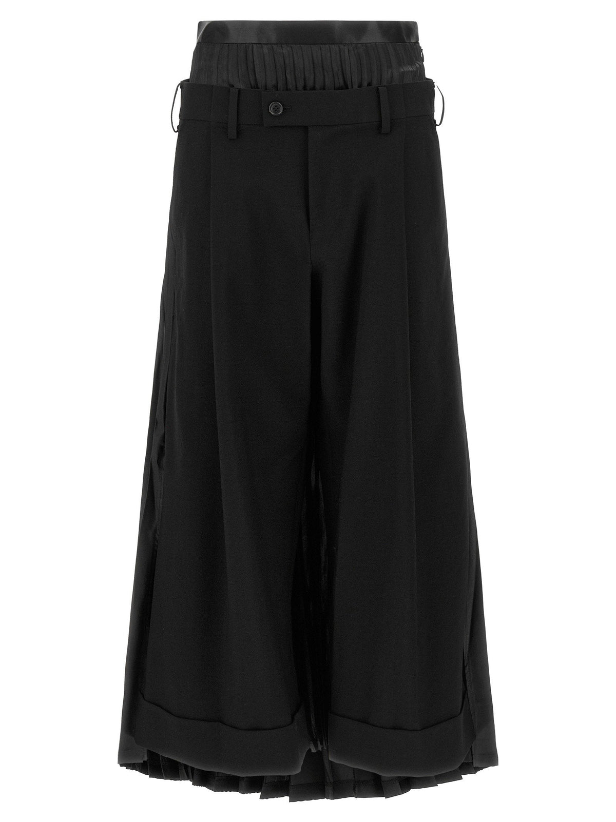 Junya Watanabe Hybrid Wool Trousers — Black