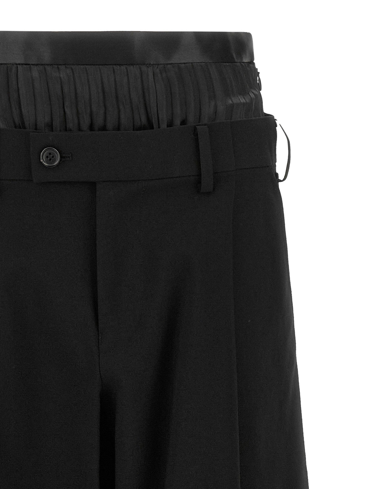Junya Watanabe Hybrid Wool Trousers — Black