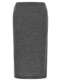 Junya Watanabe Mélange Wool Skirt — Gray