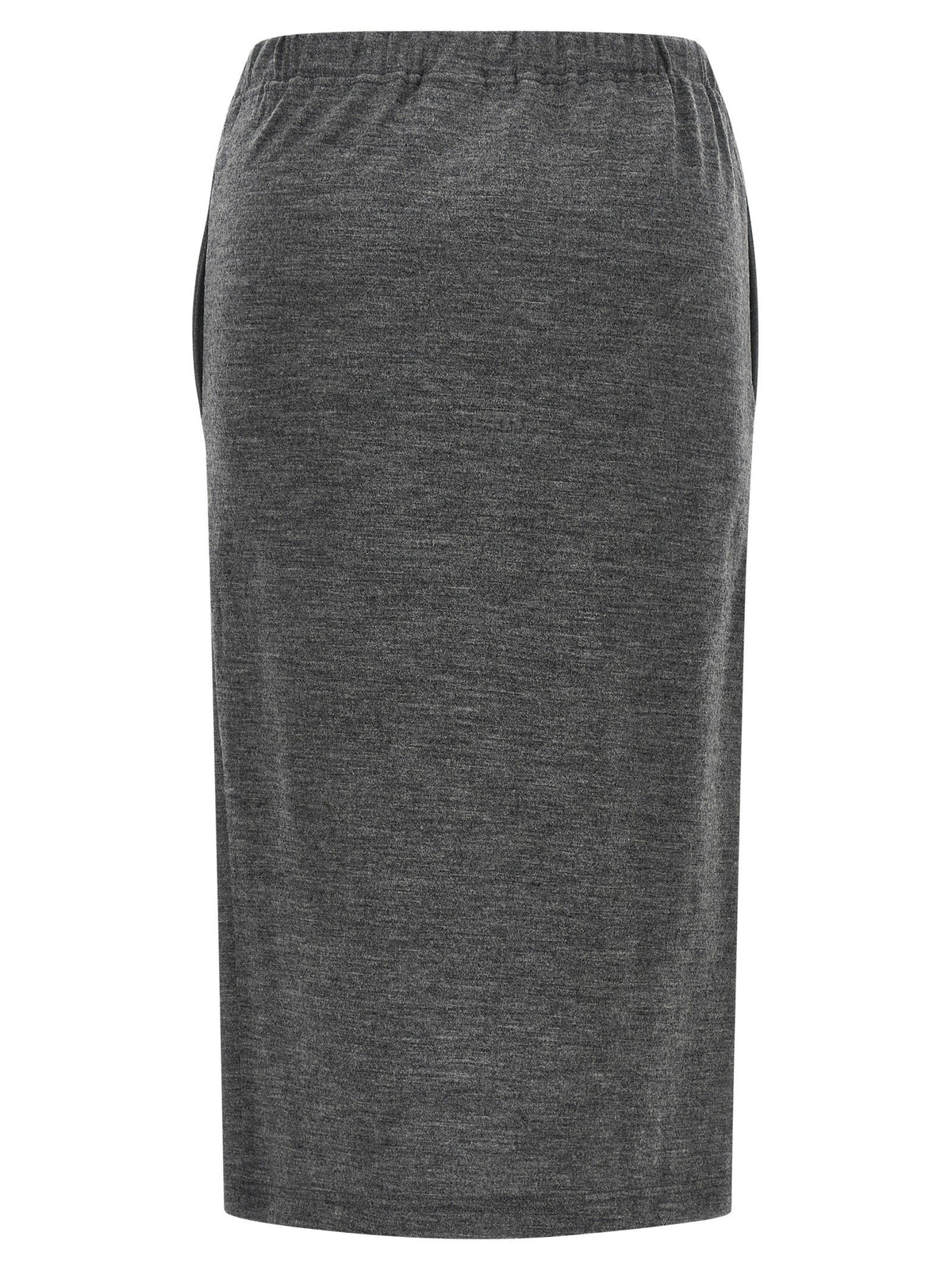 Junya Watanabe Mélange Wool Skirt — Gray