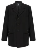 Y-3 Wool Blend Workwear Jacket — Black