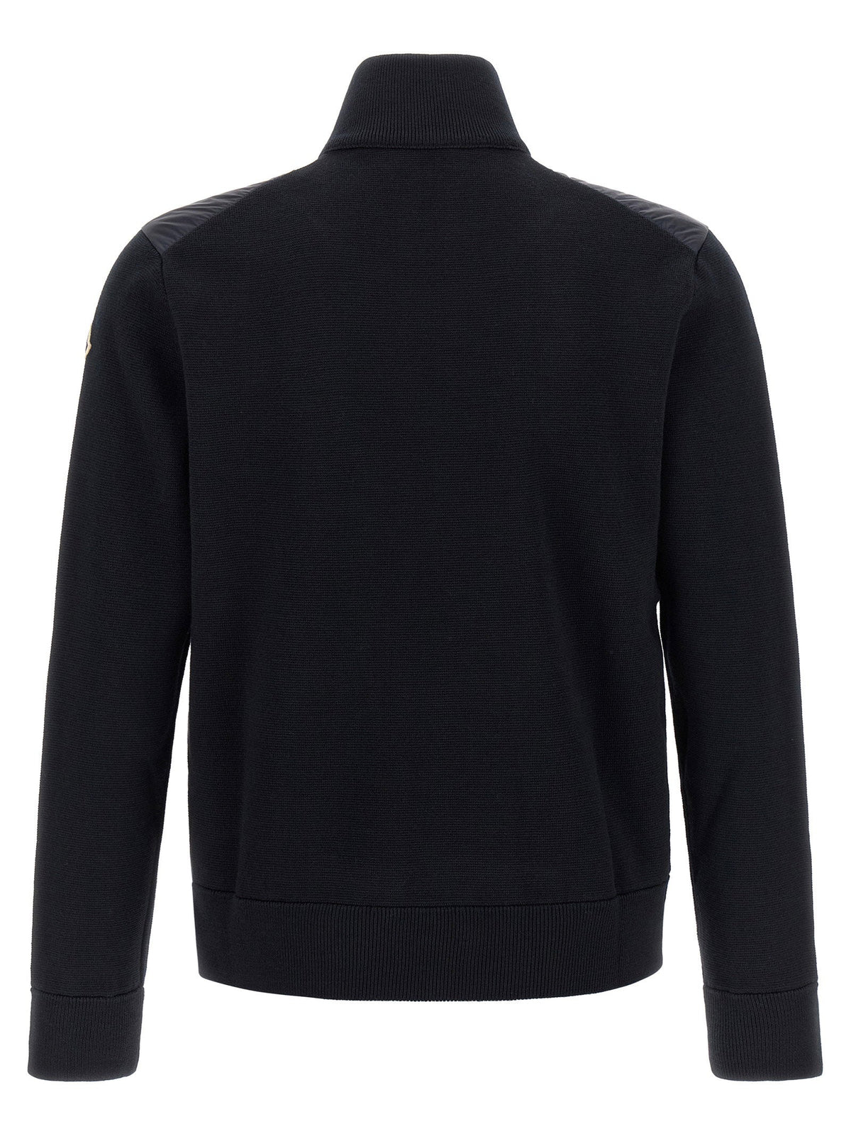Moncler Quilted Hybrid Padded Cardigan — Black