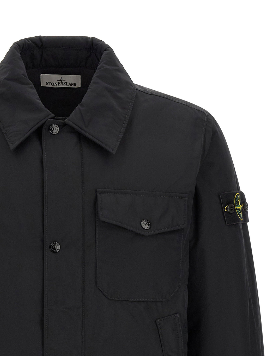 Stone Island Padded Technical Overshirt — Black