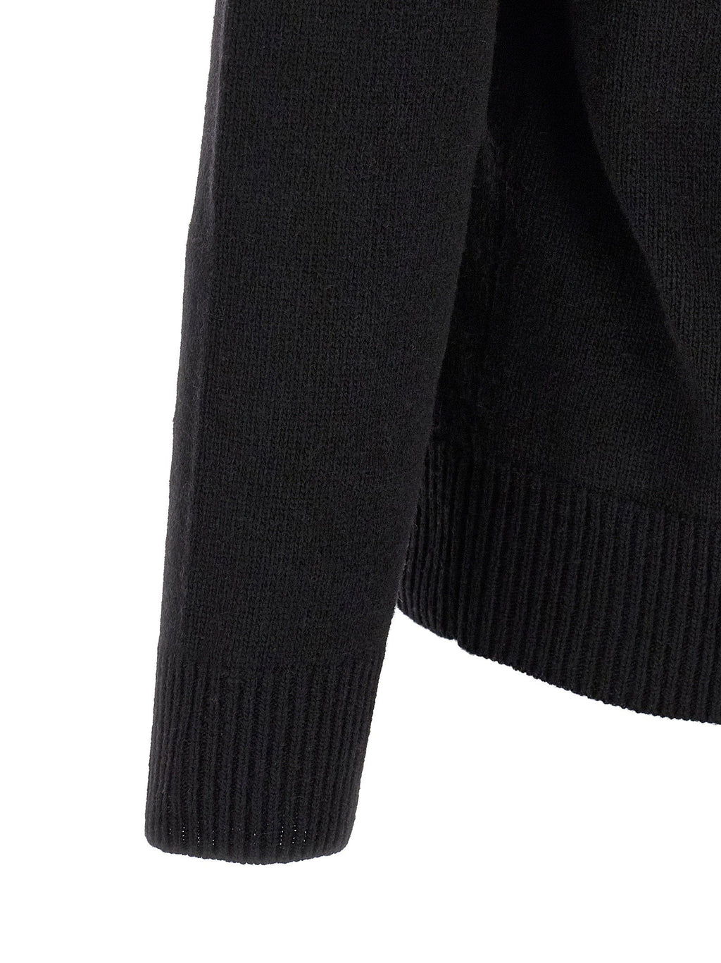 Stone Island Wool Half-Zip Sweater — Black